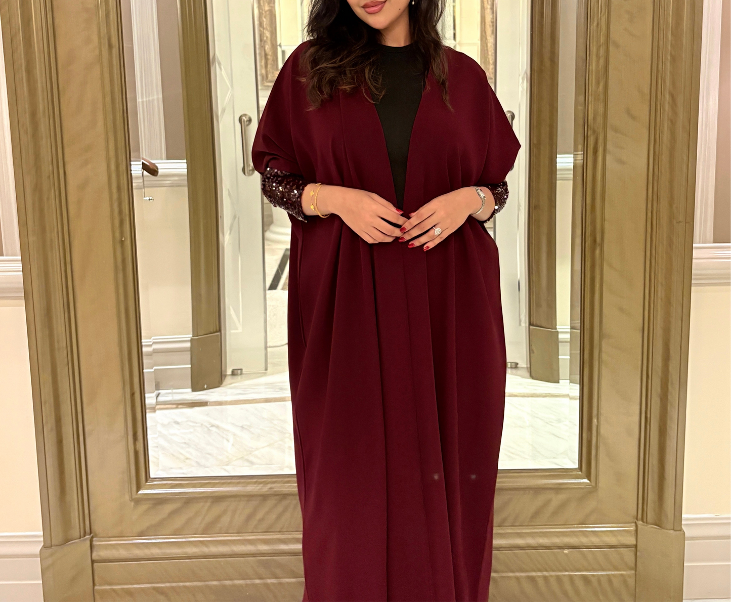 Burgundy sparkle