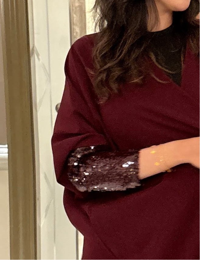 Burgundy sparkle
