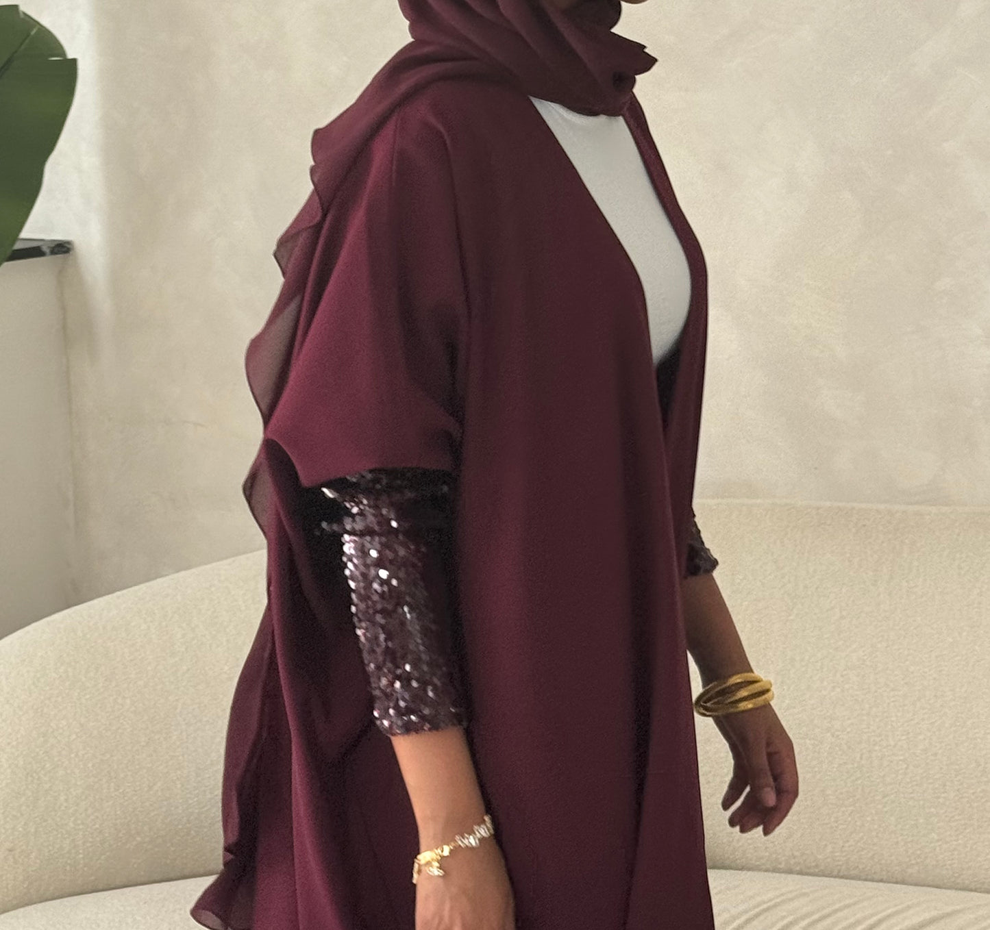 Burgundy sparkle