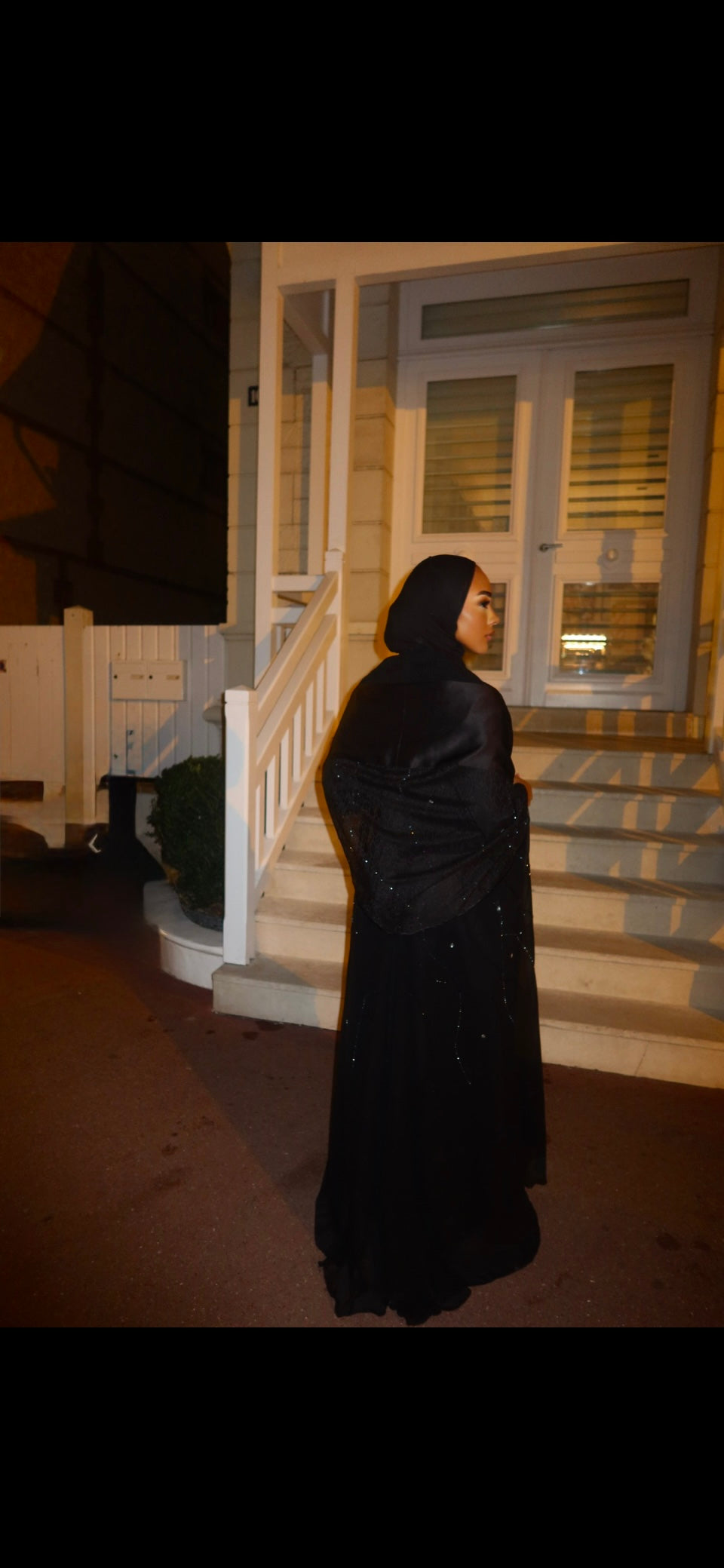 HADIYATT Milano black sparkle abaya - A/W 26