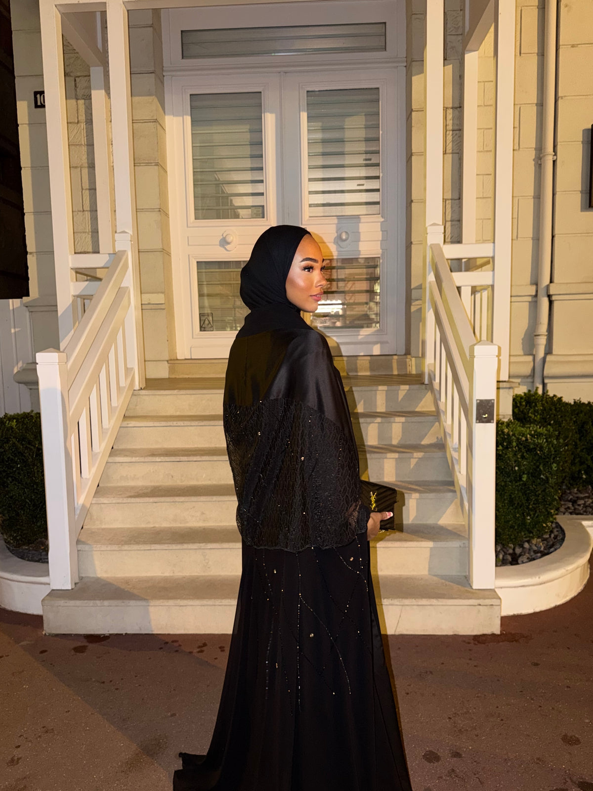 HADIYATT Milano black sparkle abaya - A/W 26