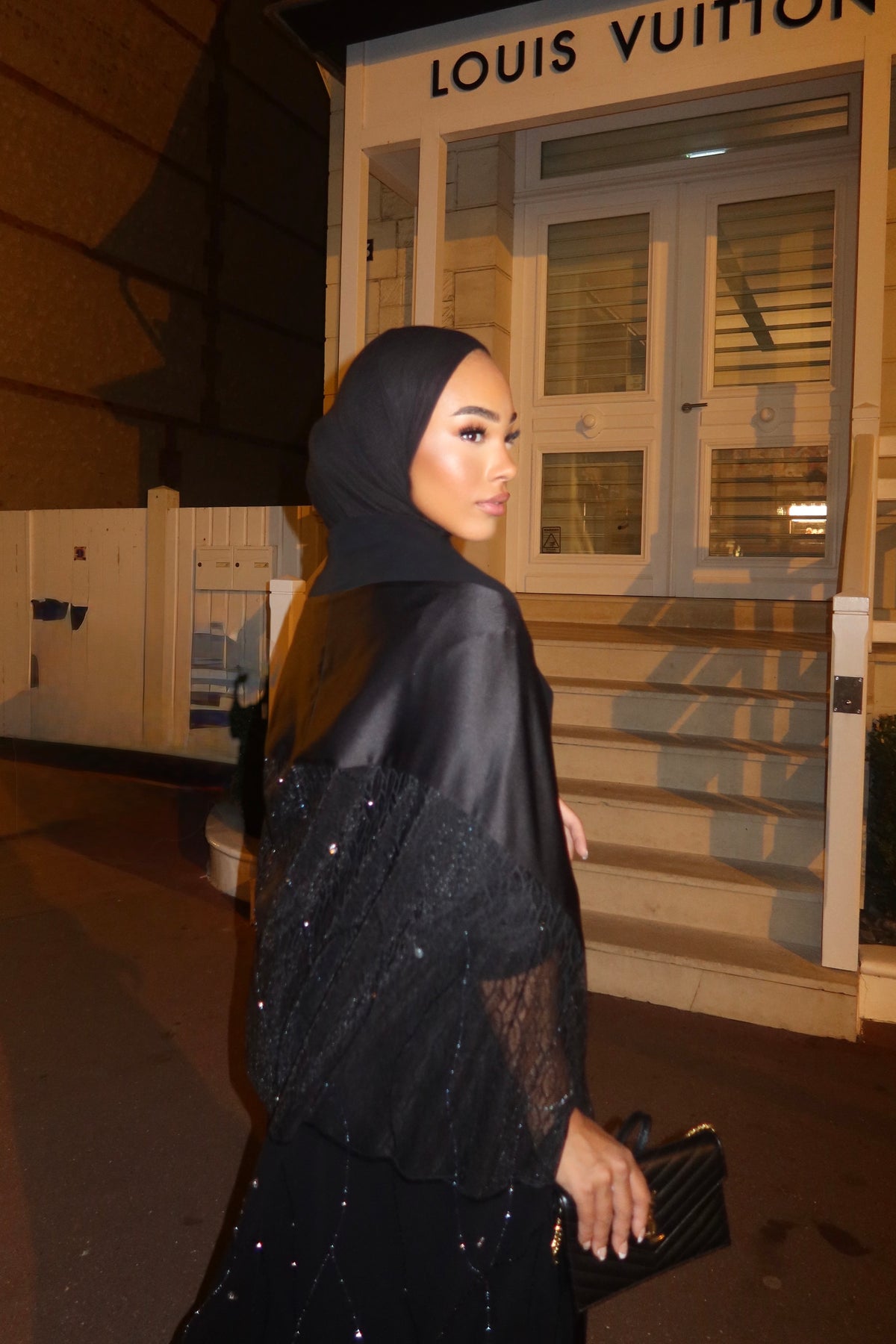 HADIYATT Milano black sparkle abaya - A/W 26