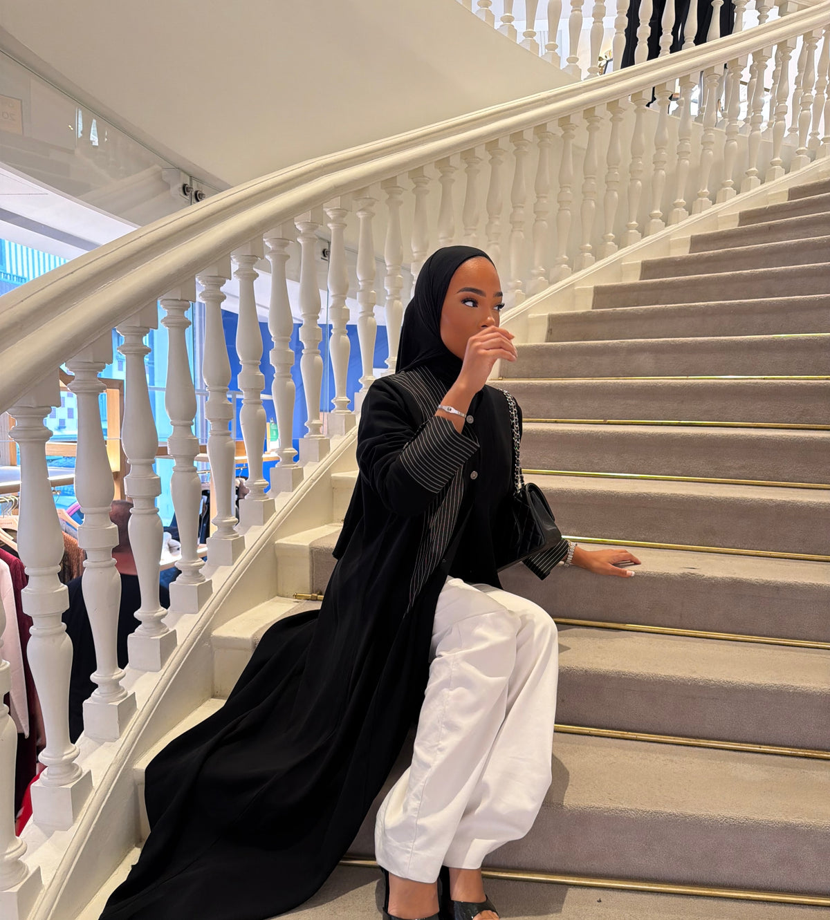 HADIYATT Turin black tailored abaya - A/W 26