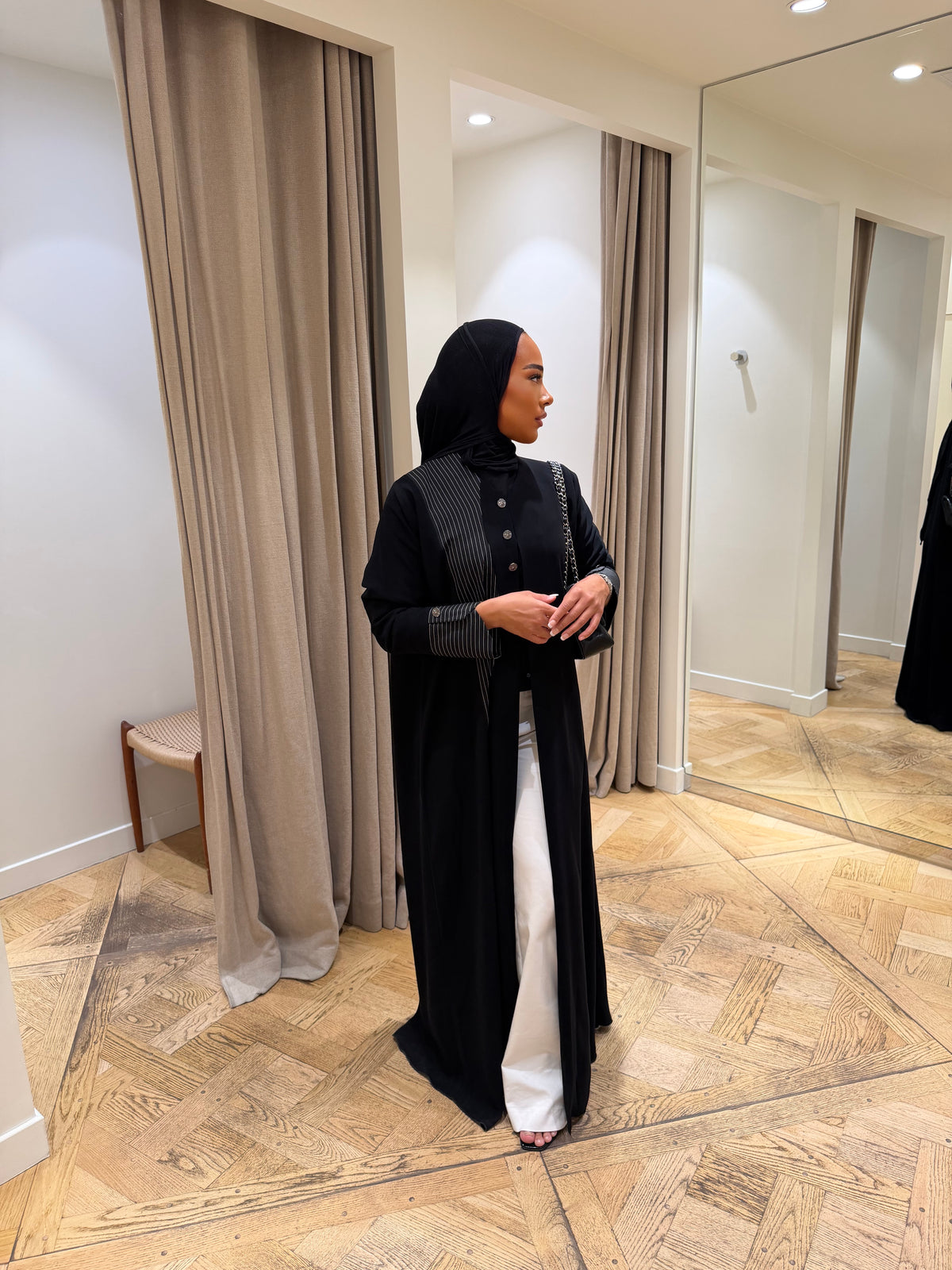 HADIYATT Turin black tailored abaya - A/W 26